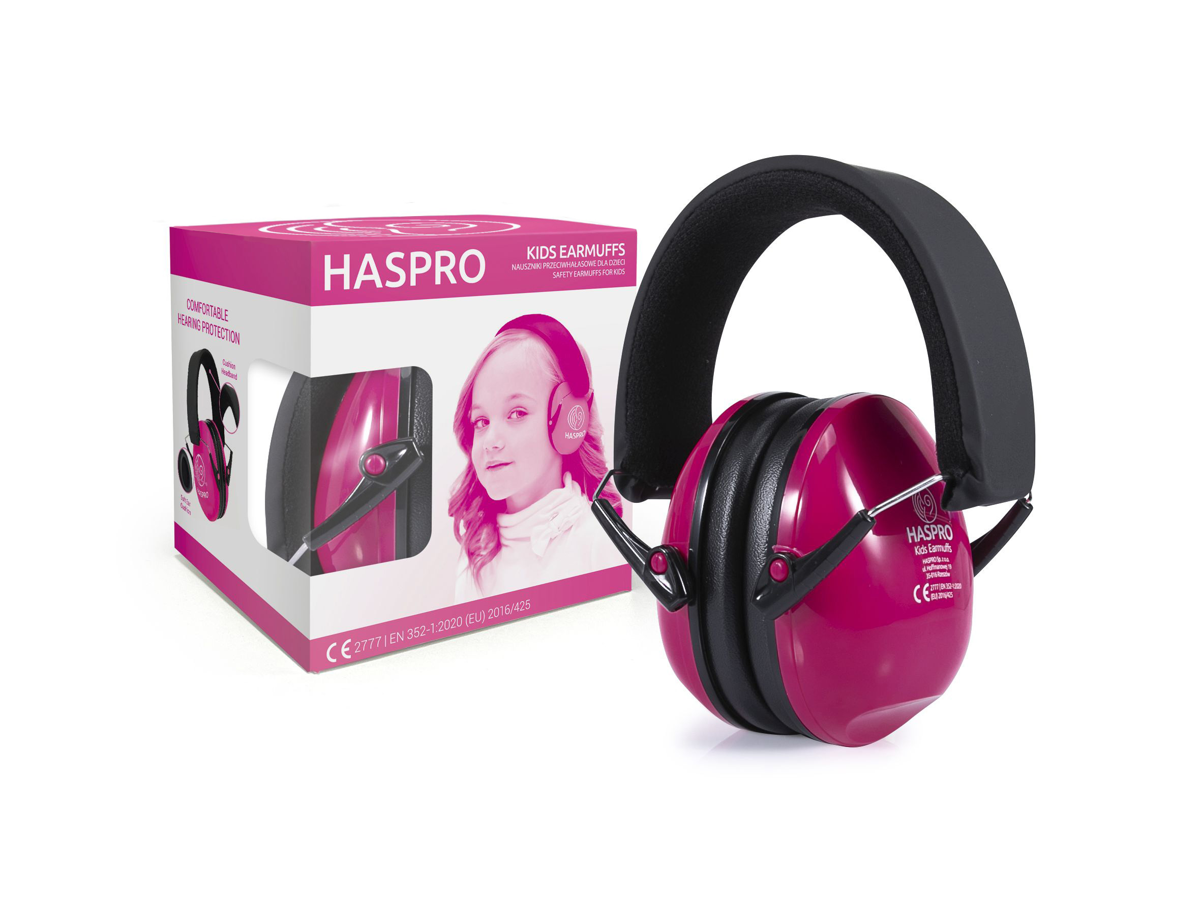 HASPRO Kids Earmuffs Pink
