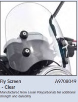 Triumph scrambler flyscreen