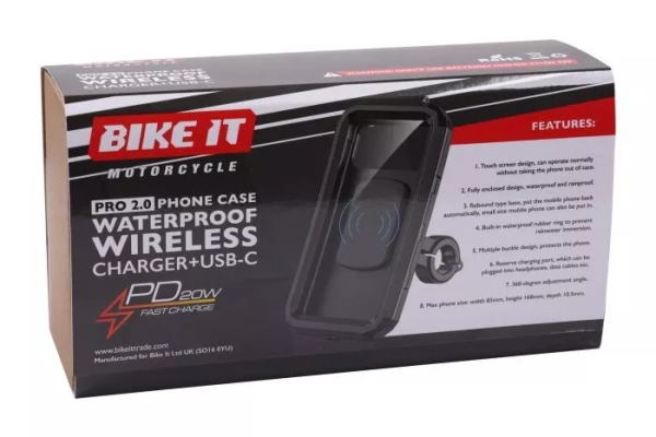 BikeIt phone holder+Usb-c charger