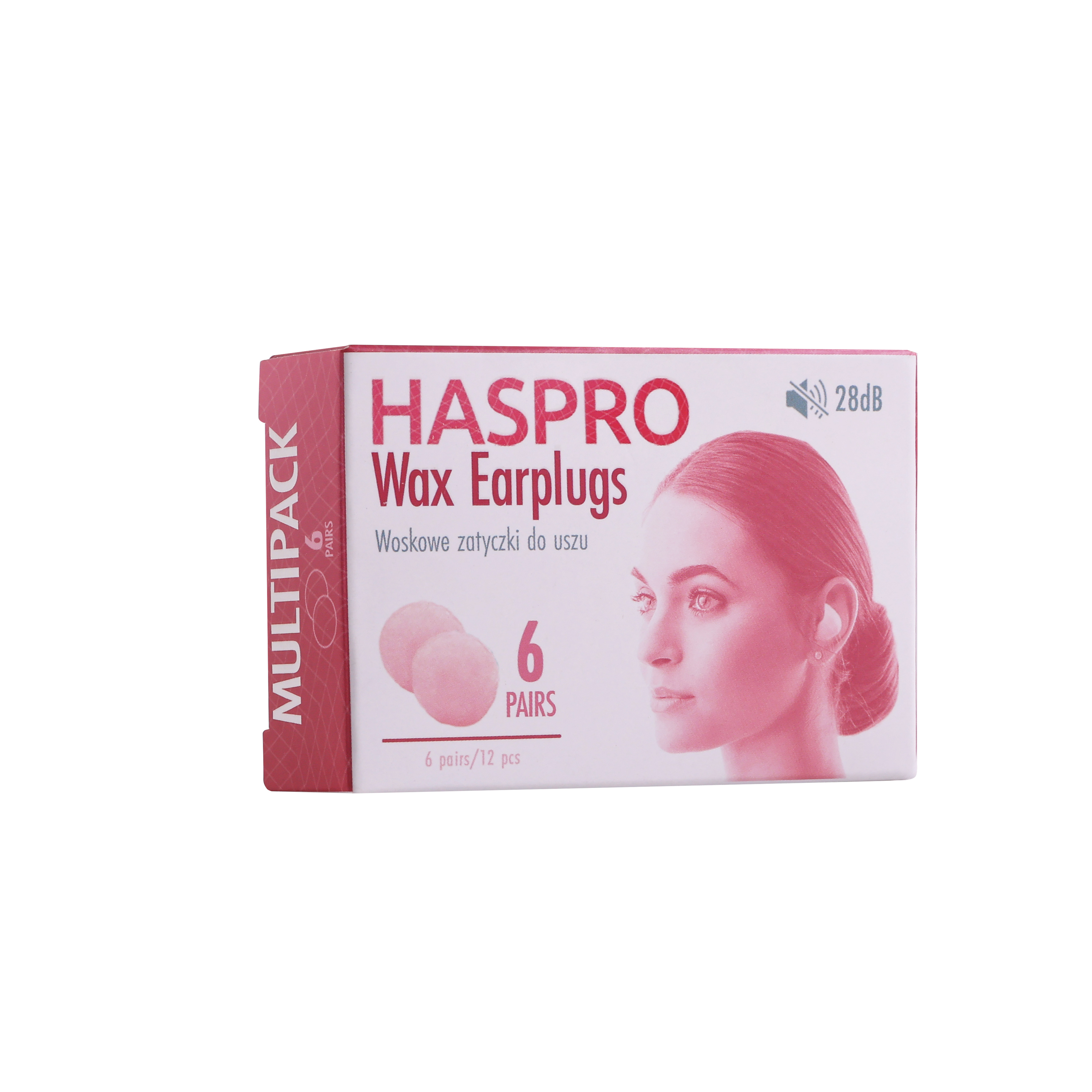 HASPRO Wax Earplugs 6 pairs