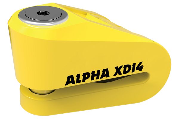 Oxford Alpha XD14 Disc Lock (14mm pin) Yellow
