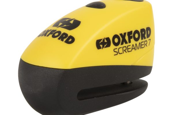 Oxford Screamer7 Alarm Disc Lock Yellow/black (7mm pin)