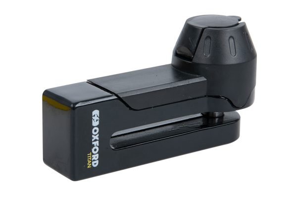 Oxford Titan 10mm Pin Disc Lock Black incl. Pouch (10mm pin)