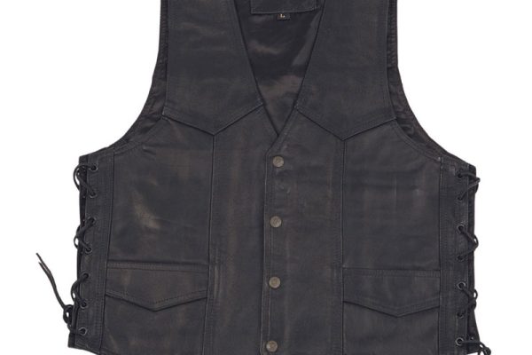 Modeka Leather Vest Black