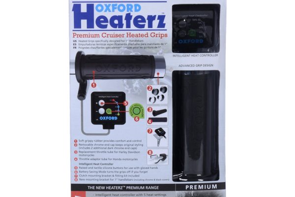 Oxford Hotgrips Premium Heated Grips Cruiser with v8 switch
