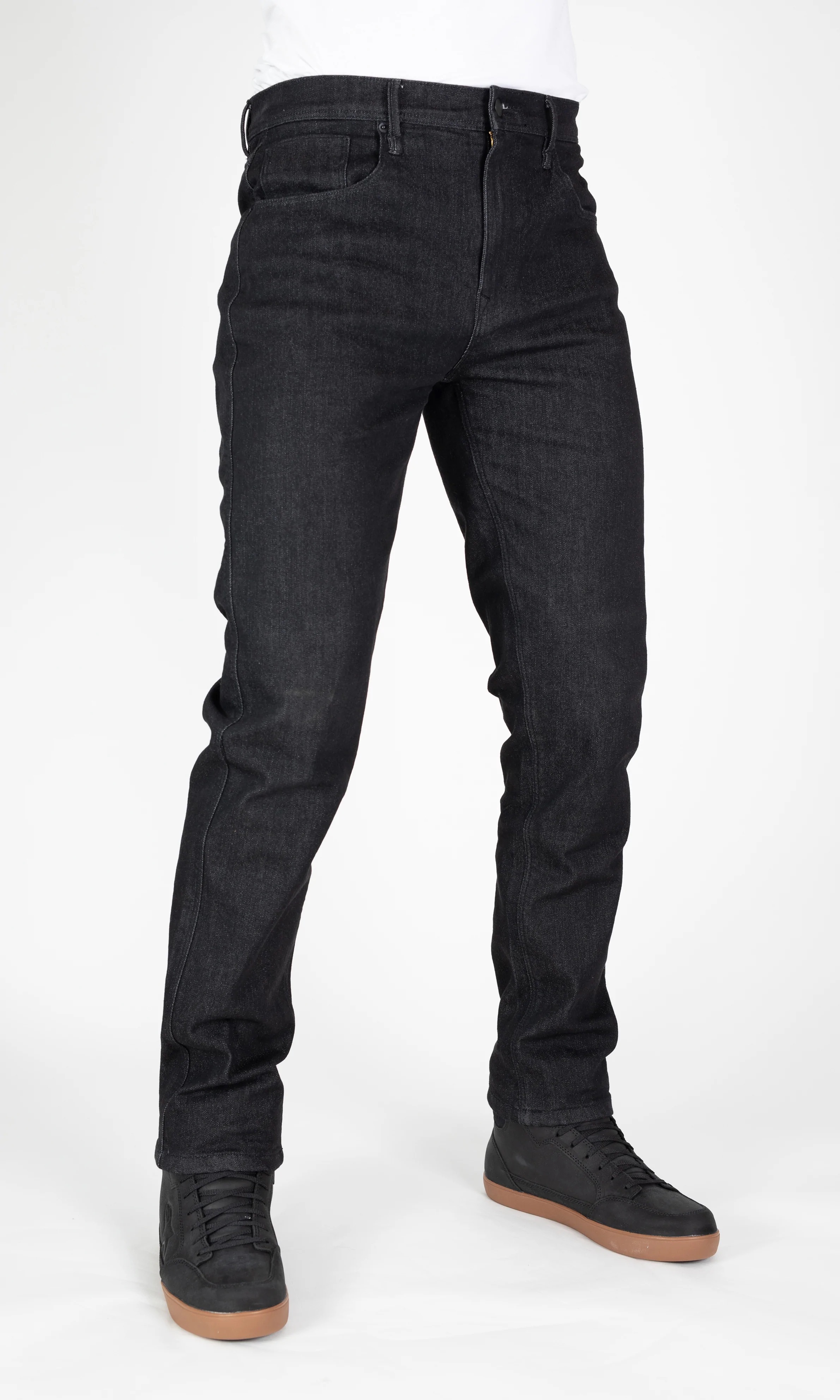 Mens Straight Black Jeans