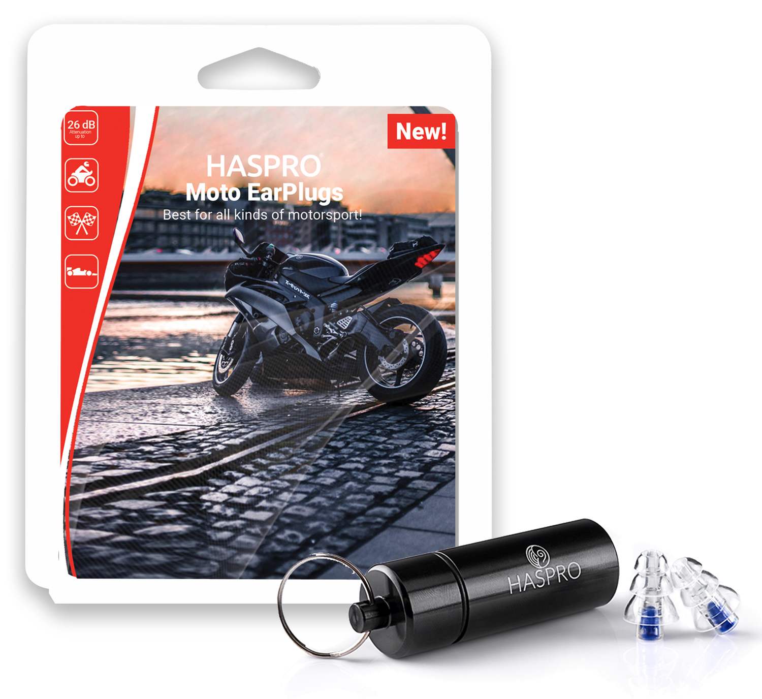 HASPRO Moto Reusable Earplugs