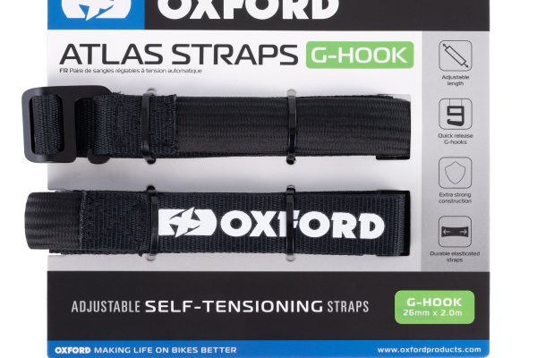 Oxford Atlas G-Hook 26mm x 2m Black (Pair)