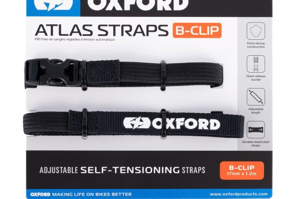 Oxford Atlas B-Clip 17mm x 1.2m Black (Pair)