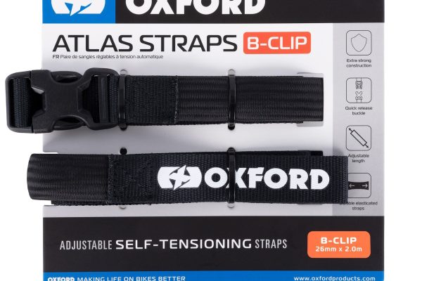 Oxford Atlas B-Clip 26mm x 2m Black (Pair)
